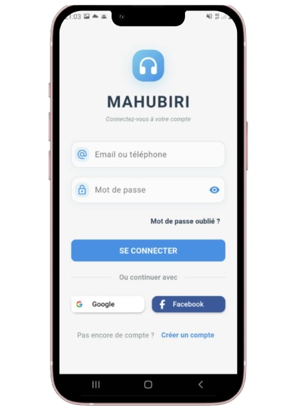 Page d'accueil Mahubiri